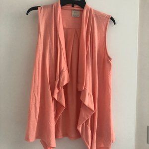 Peachy sleeveless cardigan